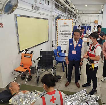 Joint-departmental Fire Drill of fixed-pitch stall area at Reclamation Street 3 