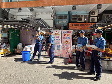 Fire Prevention Publicity and Education for Food Stalls in Fa Yuen Street 1 