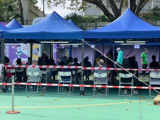 The Government of the Hong Kong Special Administrative Region orgainized COVID-19 Mobile Vaccination Station in Tai Po Tin Hau Temple Fung Shui Square2