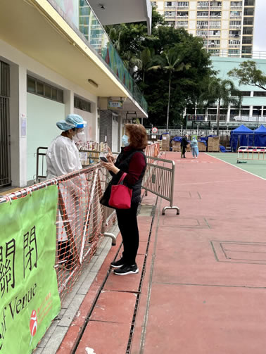 The Tsuen Wan District Office coordinates with Civil Service Team and local volunteer groups to provide support to the testing stations in the district2
