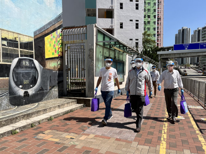 Launch ceremony of home quarantine support campaign in Tsuen Wan District2